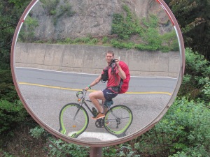 'Selfies' are harder on a  bike but where there's a will there's a way!