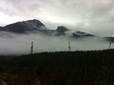 The misty mountains of Smithers.