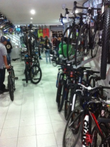 There are well stocked bike shops everywhere
