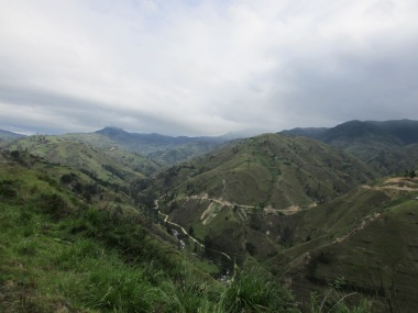 Ecuador's roads constantly drop and climb